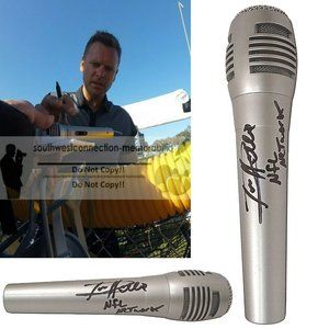 Dan Hellie Signed Microphone Inscription NFL Network Mic Exact Proof Autographed